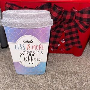 Gray and Blue Coffee Sign - Home Accents Decor